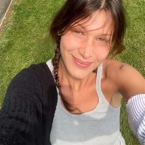 bella hadid wellness routine